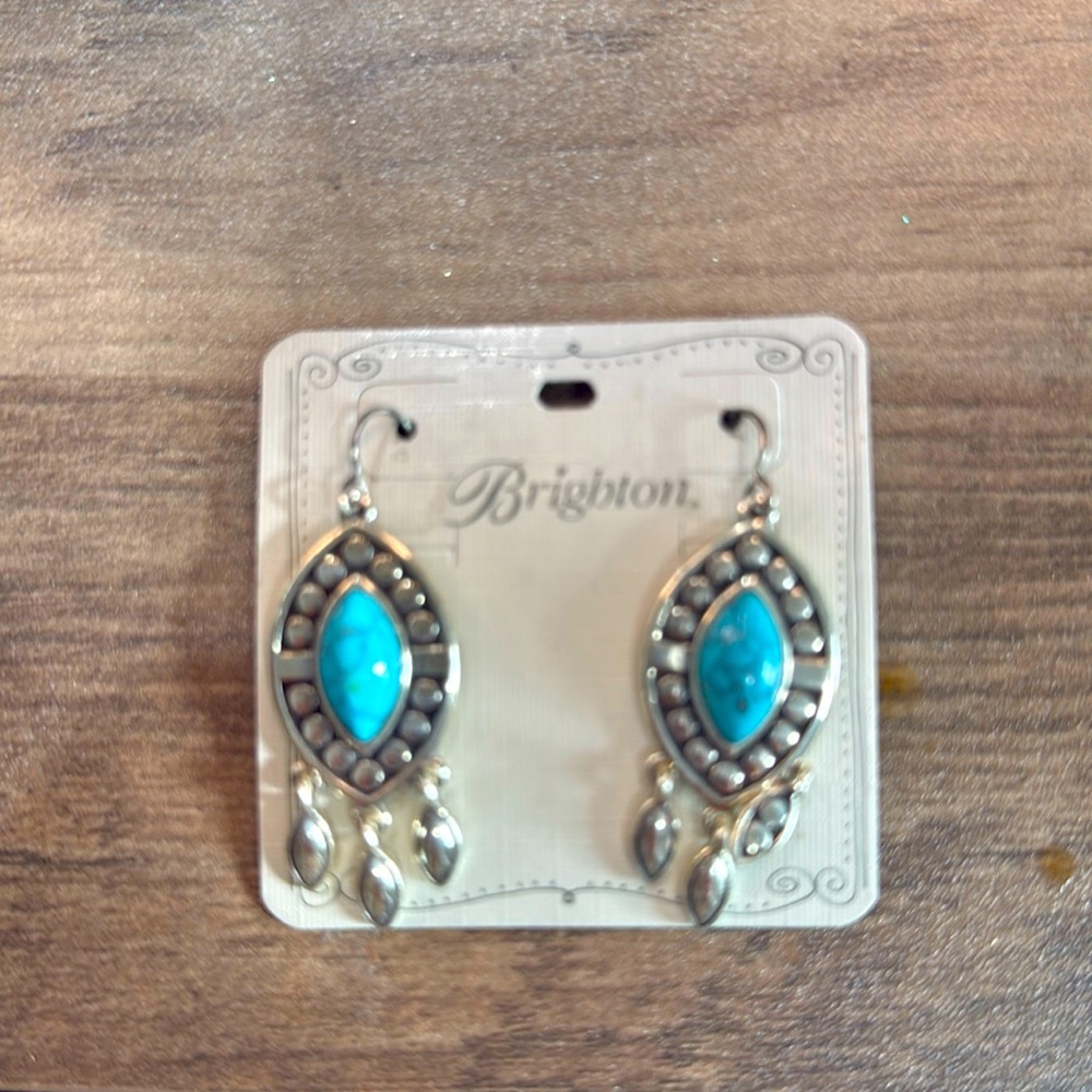 Brighton silver and turquoise earrings